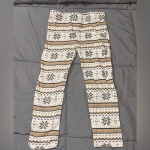 Gymboree girls size 4 snow flake leggings
